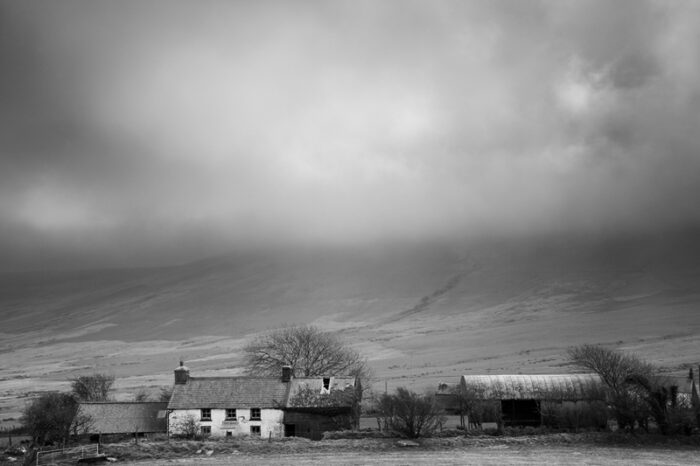 An abandoned farm in the Preseli Hills in Pembrokeshire
