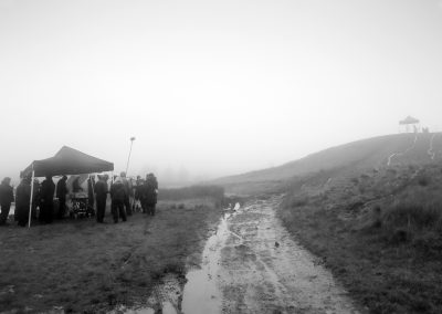 Filming Hinterland in the Cambrian Mountains