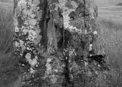 A marker stone in the Cambrian Mountains
