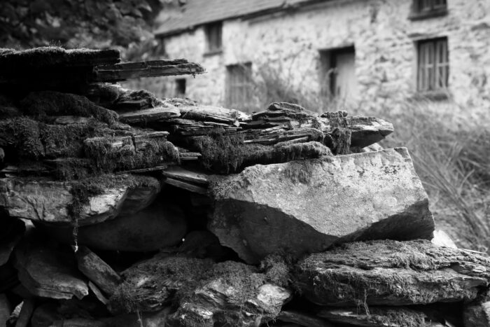 Abandoned farm in the Cambrian Mountains of Wales