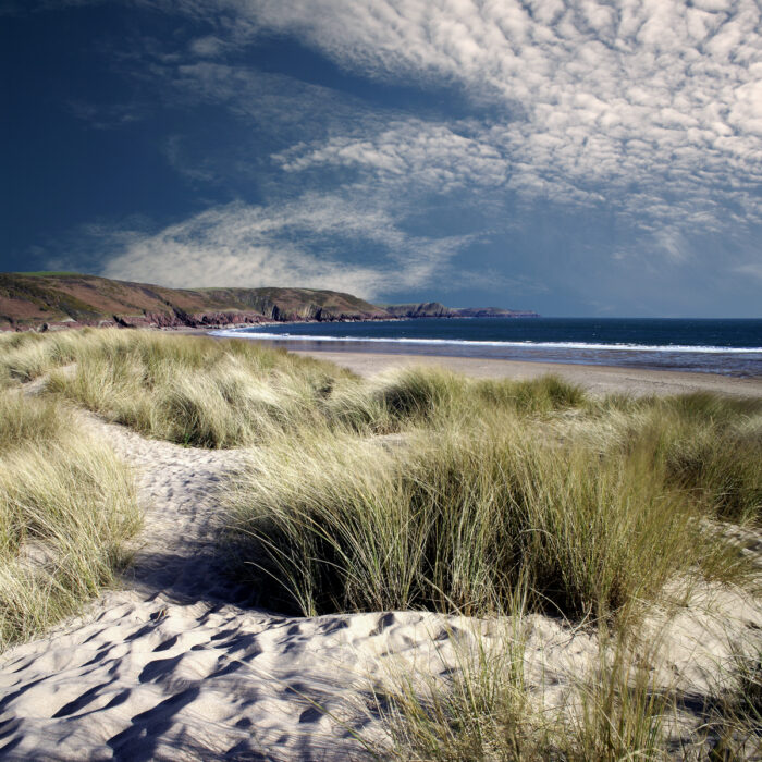 Freshwater East beach in south Pembrokeshire