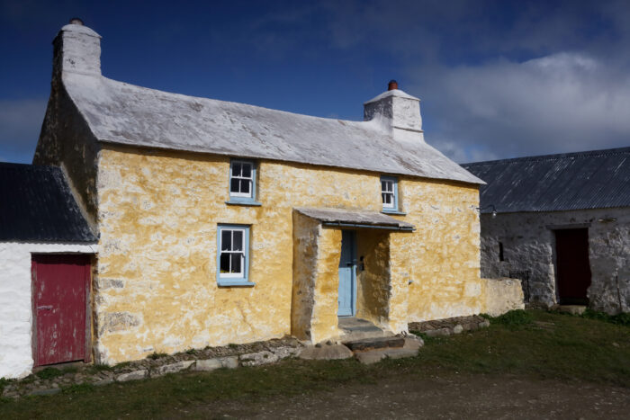 A fine art photograph of National Trust owned Trelddyd Far cottage near St Davids
