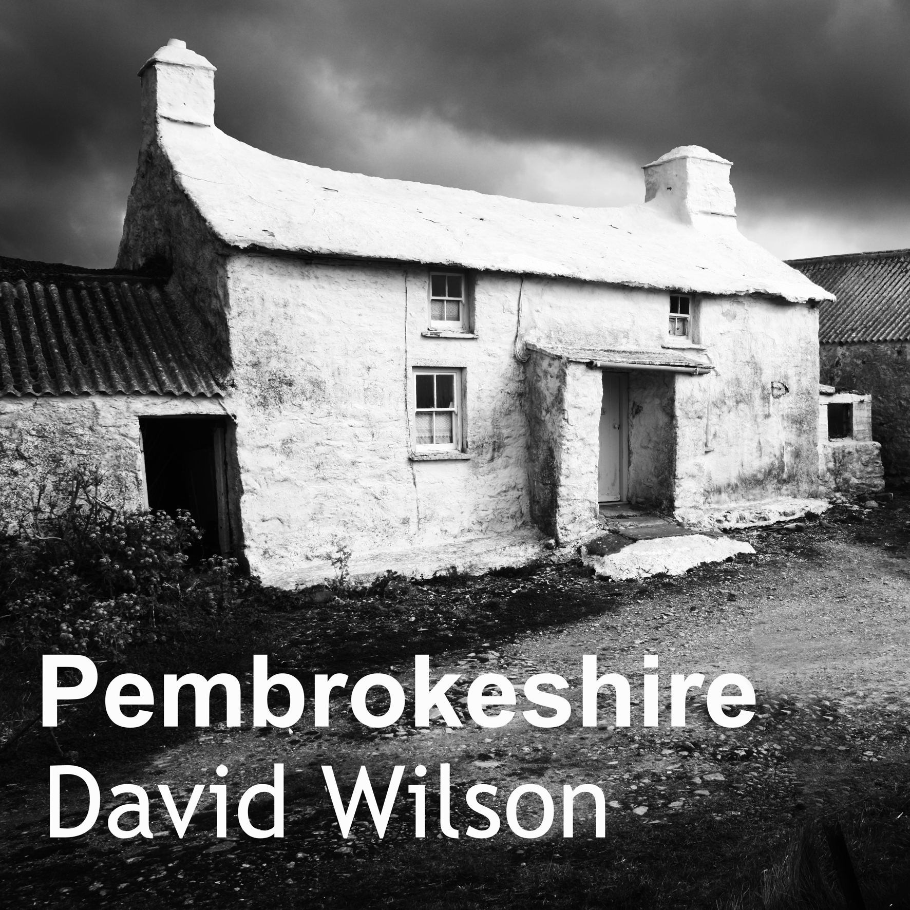 black and white photograph of a welsh cottage