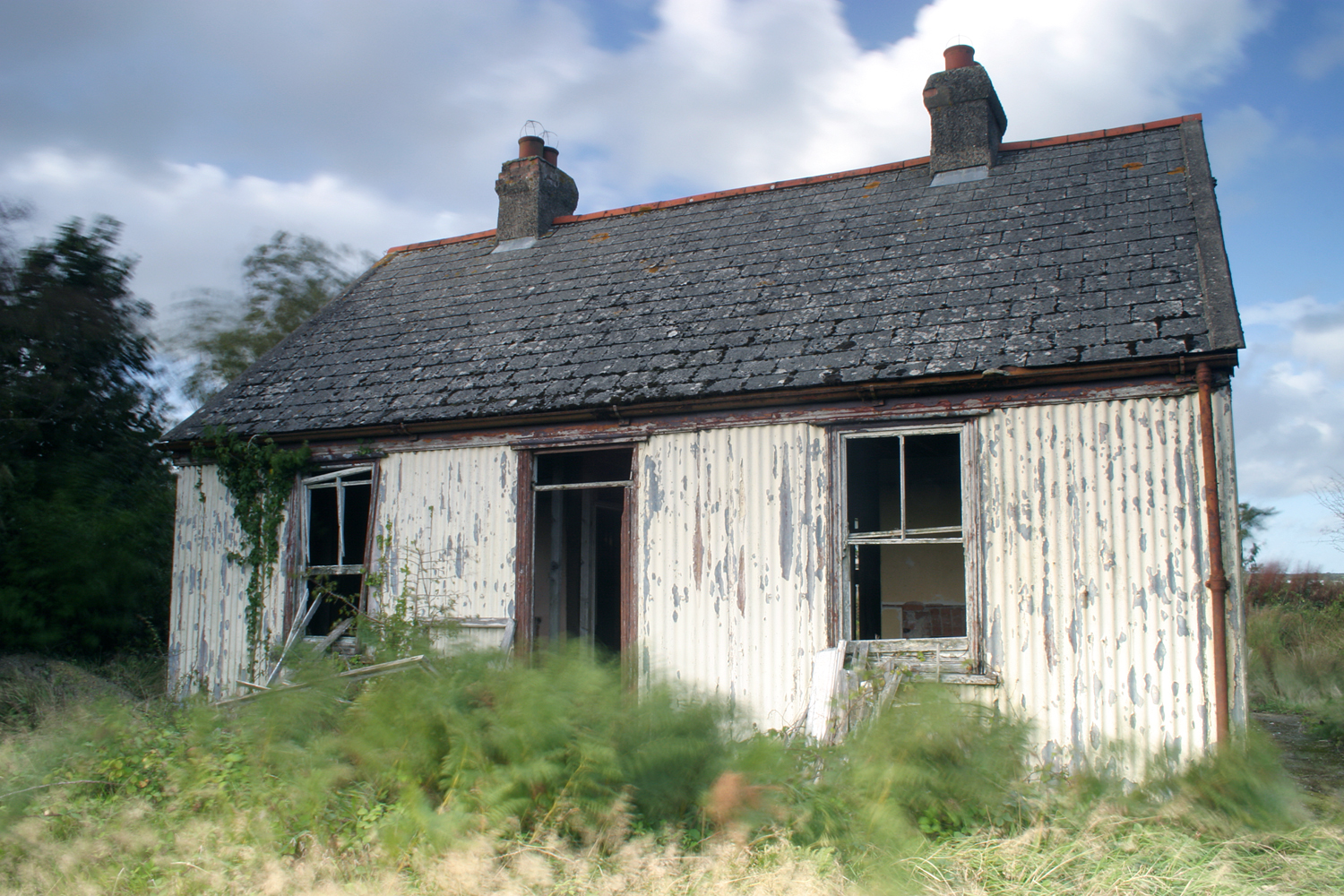Corrugated iron bungalow in Wales
